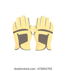Golf gloves, sport equipment vector Illustration