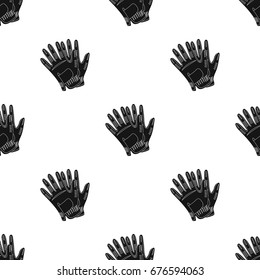 Golf gloves.Golf accesories single icon in black style vector symbol stock illustration web.