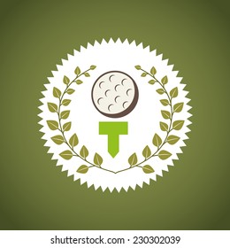 golf graphic design , vector illustration