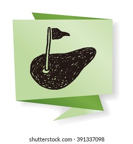 golf green doodle