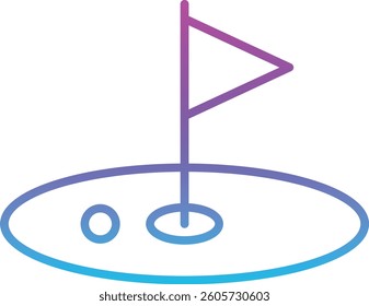 Golf Ground vector icon. Can be used for printing, mobile and web applications.