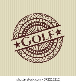 Sello de campo de golf
