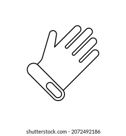 golf hand gloves icon vector