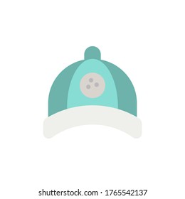 Golf hat colored icon. Simple colored element illustration. Golf hat concept symbol design from golf set. Can be used for web and mobile