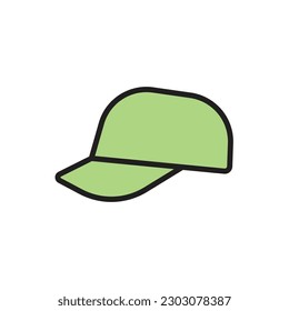 Golf Hat Icon Vector Illustration