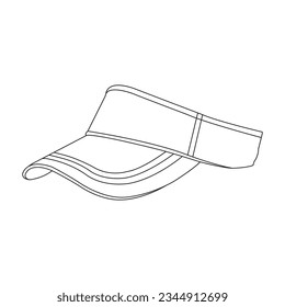 Logo-Design für Golf-Hut-Symbol, Vektorgrafik