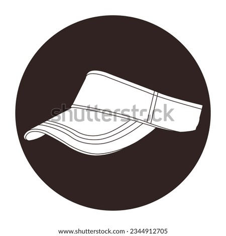 Golf hat icon vector illustration logo design