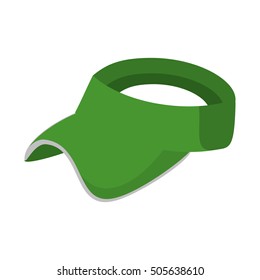 golf hat uniform isolated icon vector illustration design
