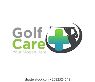 golf health care logo designs for protection health