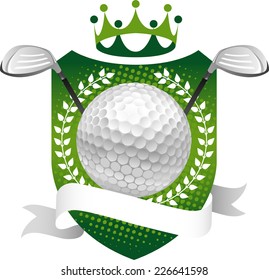Golf heraldic design