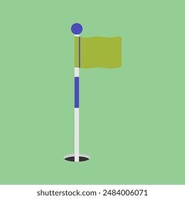 Golf Hole Flag Illustration perfect for sports theme