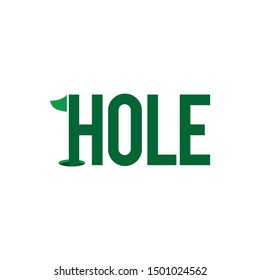 Golf Hole Logo Sport Symbol Vector Stock Vector (Royalty Free ...