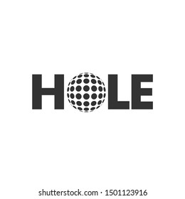 Golf Hole Logo Sport Symbol Vector Stock Vector (Royalty Free ...