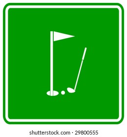 golf hole sign