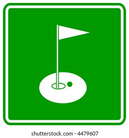 golf hole sign