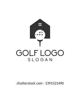 Golf House Logo Design Inspiration Stock Vector (Royalty Free ...