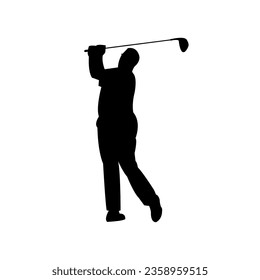 Golf icon. golf ball icon and club logo vector.