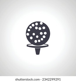 icono de golf. icono aislado de bola de golf.