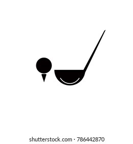 Golf icon. Ball symbol. Flat design. Vector Illustration.
