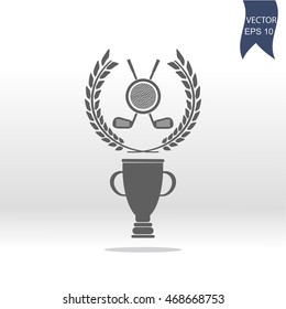 golf icon. cup winner icon