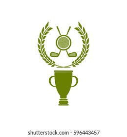 golf icon. cup winner icon