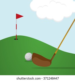 Golf  icon design 