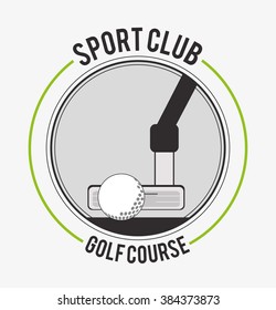 Golf icon design 