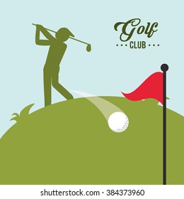 Golf icon design 