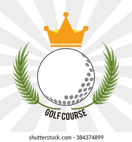 Golf icon design 