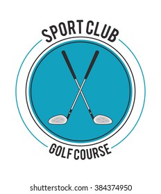 Golf icon design 