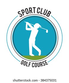Golf icon design 