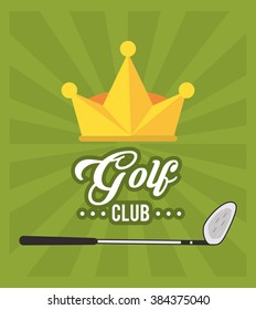 Golf icon design 