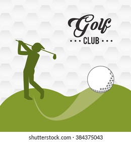 Golf icon design 