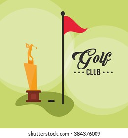Golf icon design 