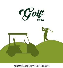 Golf icon design 