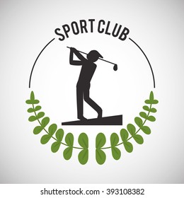 Golf icon design
