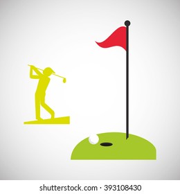Golf icon design