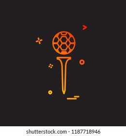 golf icon design vector