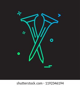 golf icon design vector