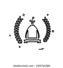 Golf icon design vector