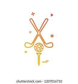 Golf icon design vector