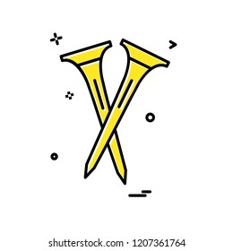 golf icon design vector