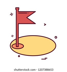 Golf icon design vector