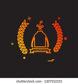 Golf icon design vector