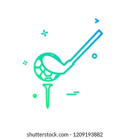 golf icon design vector