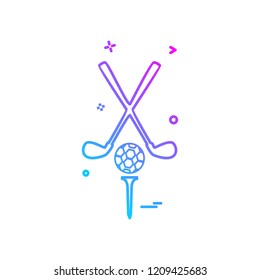 Golf icon design vector