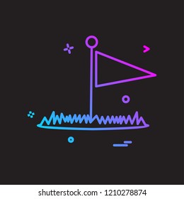 Golf icon design vector