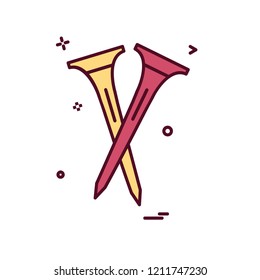 golf icon design vector