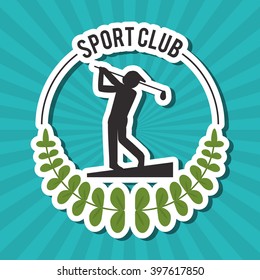 Golf icon design, Vector illustration