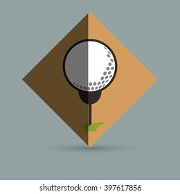 Golf icon design, Vector illustration